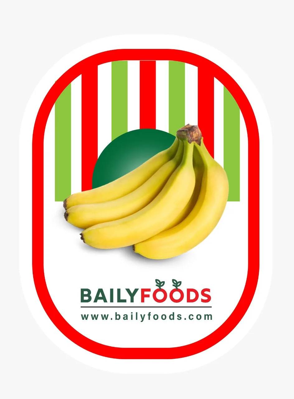 Baily Foods mark and label on a striped ground