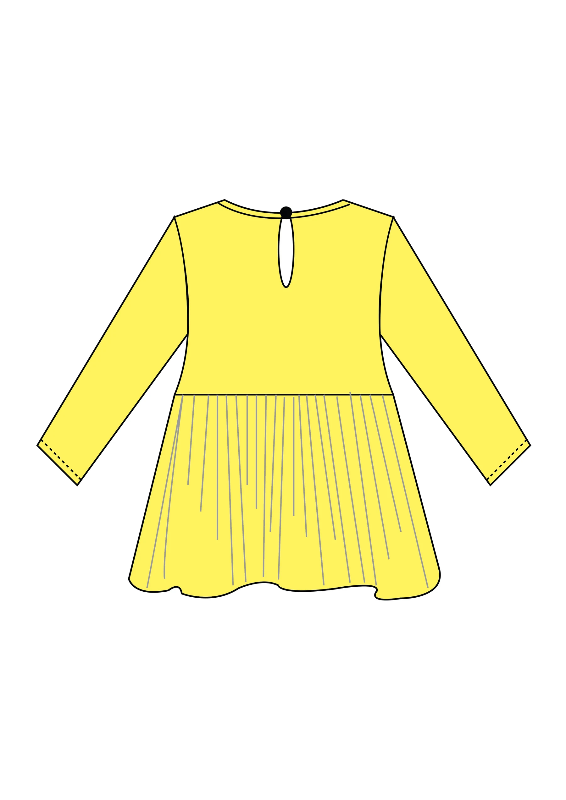 EGO — yellow frock, completed design render