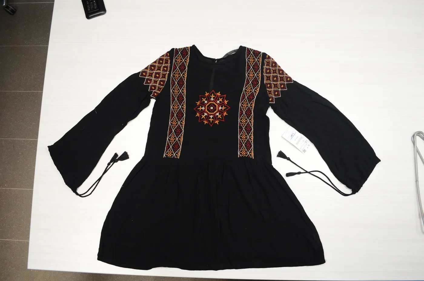 Black embroidered dress, Outfitters Winter 2016